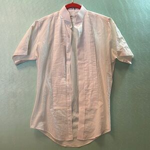 Martini Collection by Henry‎ Segal Men’s Button Down Uniform Size Small in White